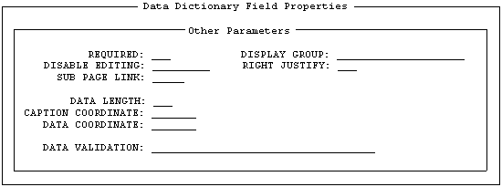 Example of the Form Popup Window to Edit Additional Properties of a Field.