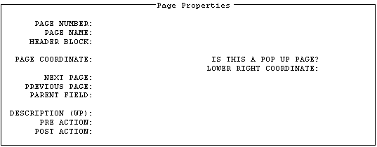 Example of a Form for Editing Page Properties.