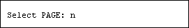 Example of Form Editor Dialogue: "Select PAGE: n".